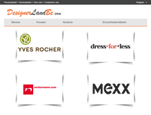 Tablet Screenshot of designerlandbelgium.com